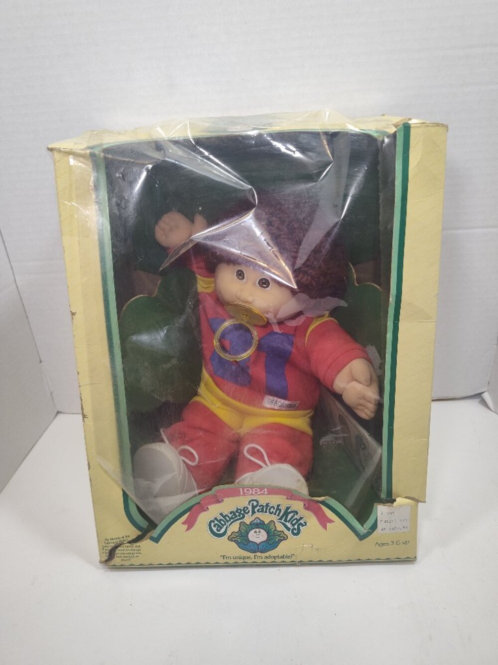 Vtg 1984 Coleco Cabbage Patch Kid #3900 Ellery Dwayne w/ Papers Never Removed
